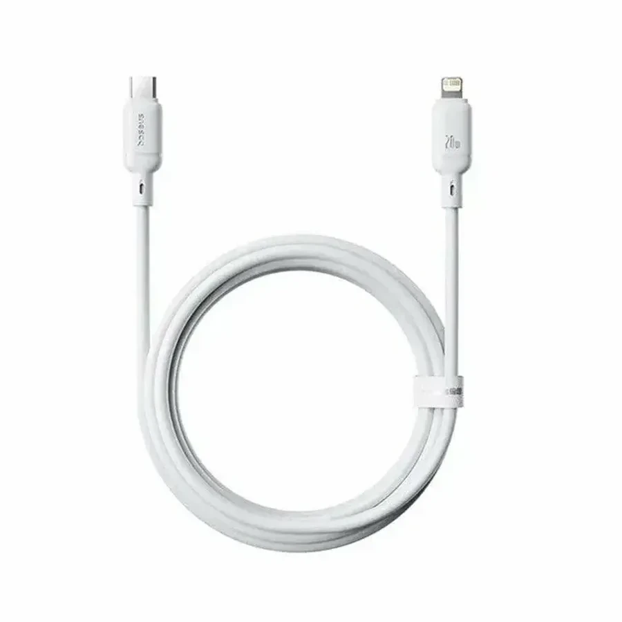 Кабель Baseus Silky USB-C to Lightning, 20W, 2м, белый