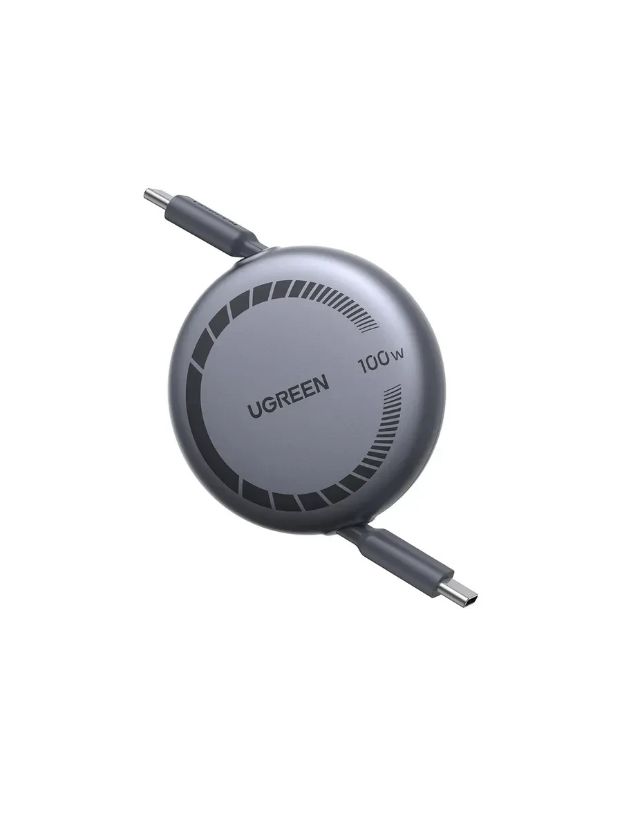 Кабель UGREEN USB-C PD, 100W, телескопический, 1m — 3