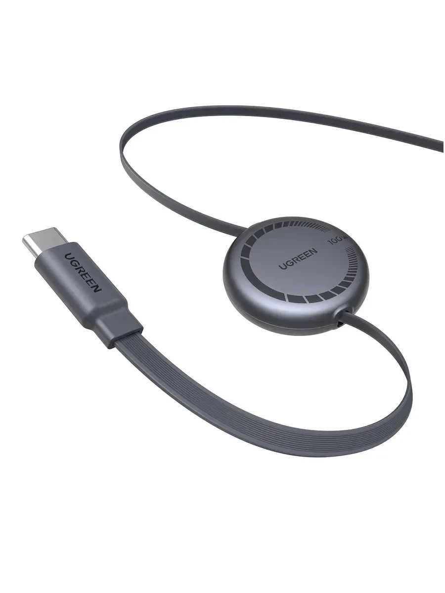 Кабель UGREEN USB-C PD, 100W, телескопический, 1m — 4