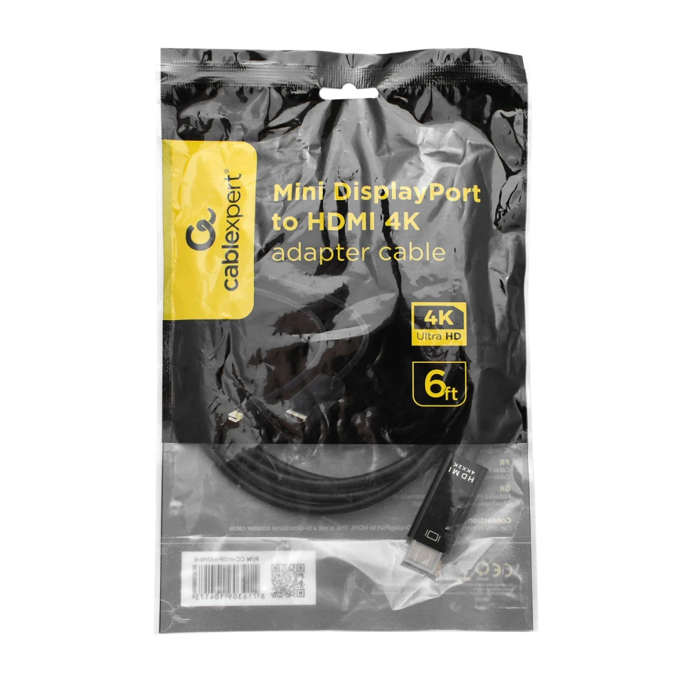 Кабель mDP-HDMI Cablexpert CC-mDP-HDMI-6 4K — 4