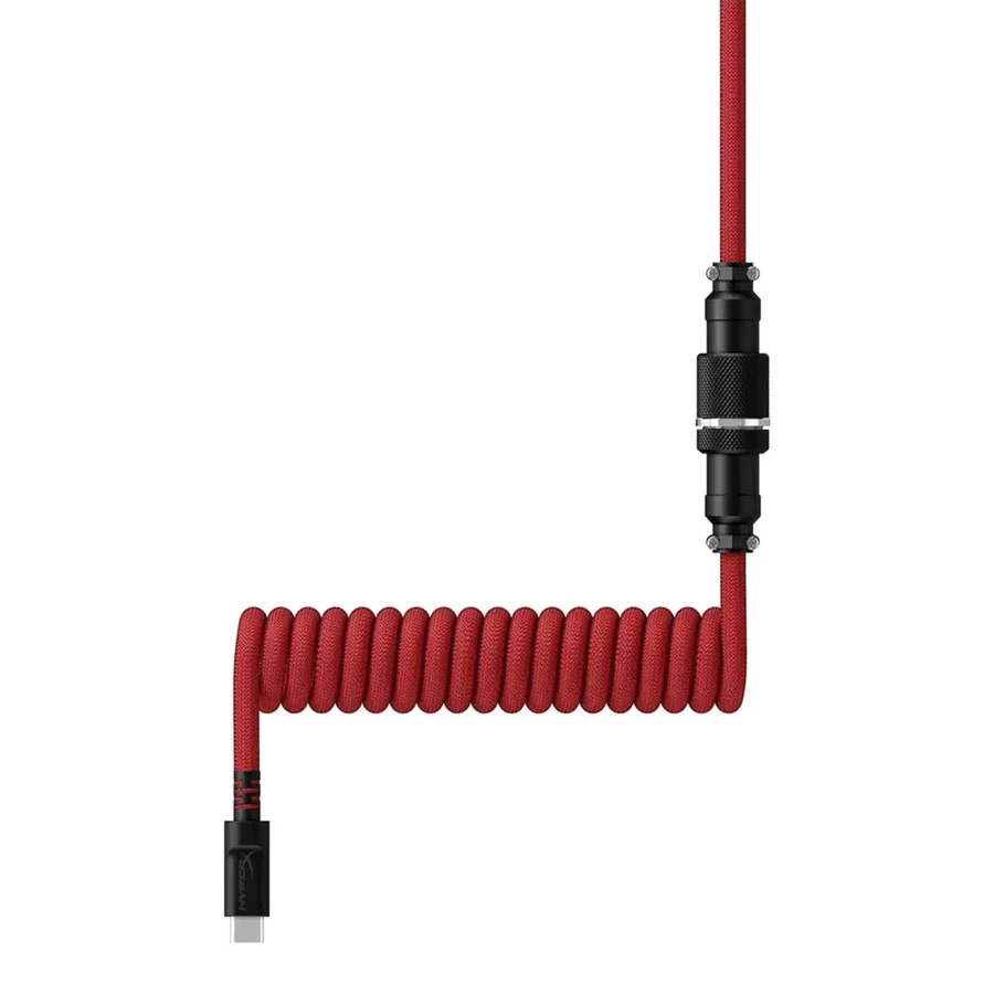 Кабель HyperX USB-C Coiled красно-чёрный