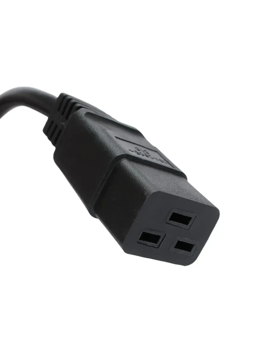 Cable power, Cablexpert C-S22-C19-2.5-3M, Schuko-C19, 3м, black — 3