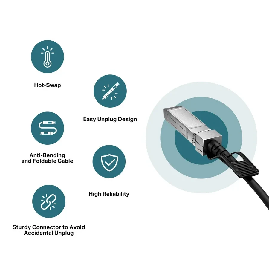 Кабель TP-Link SM5220-3M, DAC SFP+, 10 Гбит/с, 3 м — 4