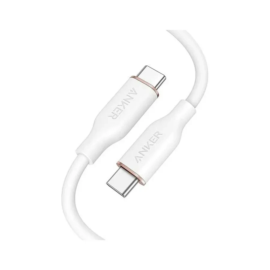 Интерфейсный кабель Anker PowerLine III Flow USB-C to USB-C (A8552H21) Белый