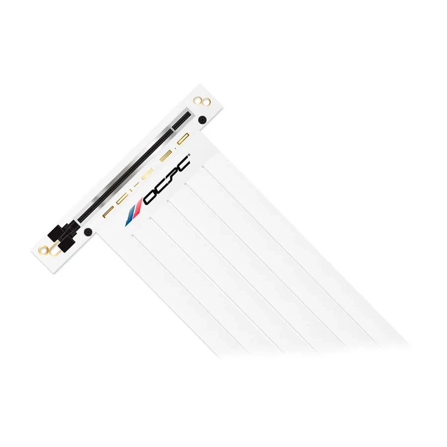 Cable (райзер), PCIe 3.0x16, OCPC XTENDER VERTICAl [OCXTP3RC9D250WH], 25cm white — 2
