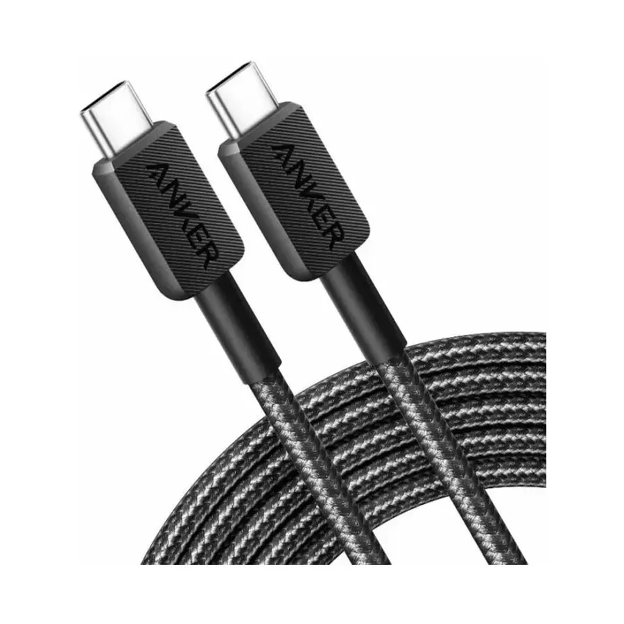 Интерфейсный кабель Anker 322 USB-C to USB-C Cable 1,8М (A81F6G11) Черный — 2