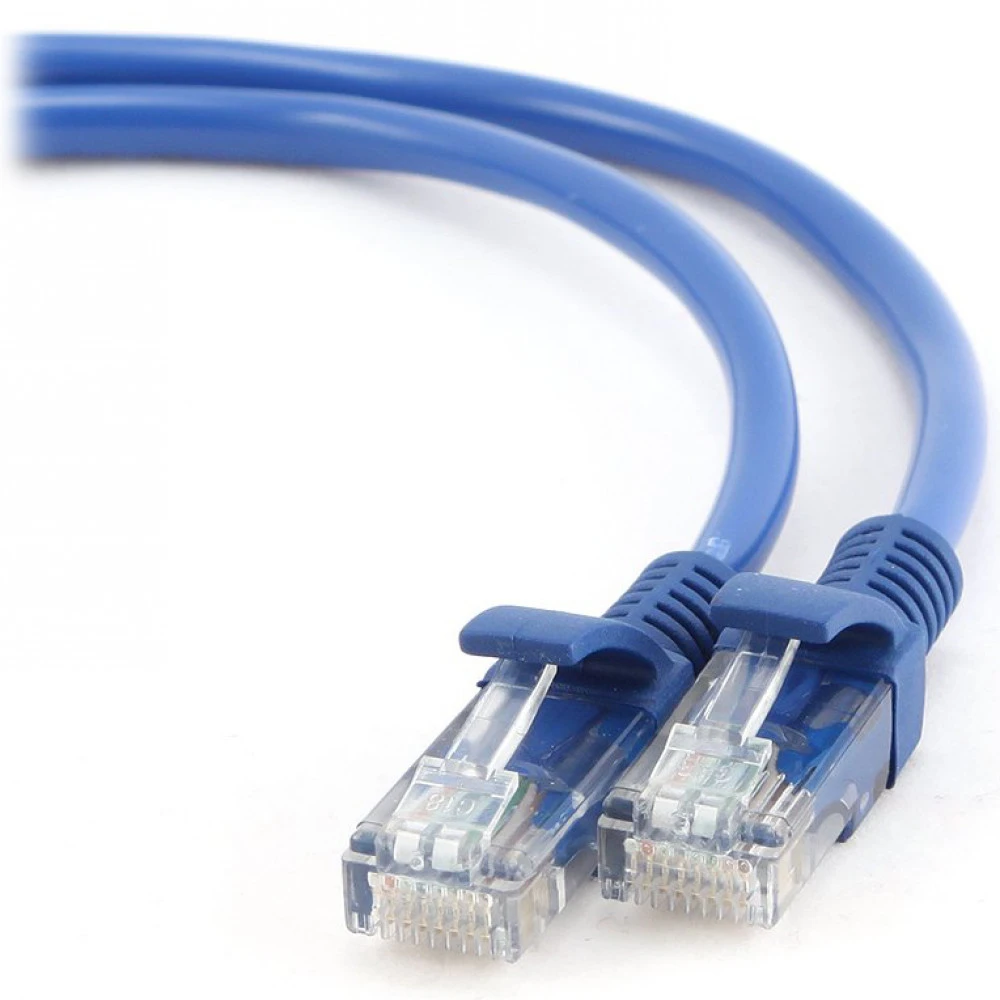 Patch cord RJ-45 5е cat Cablexpert PP12-0.5M/B, UTP, 0.5m, Blue — 2