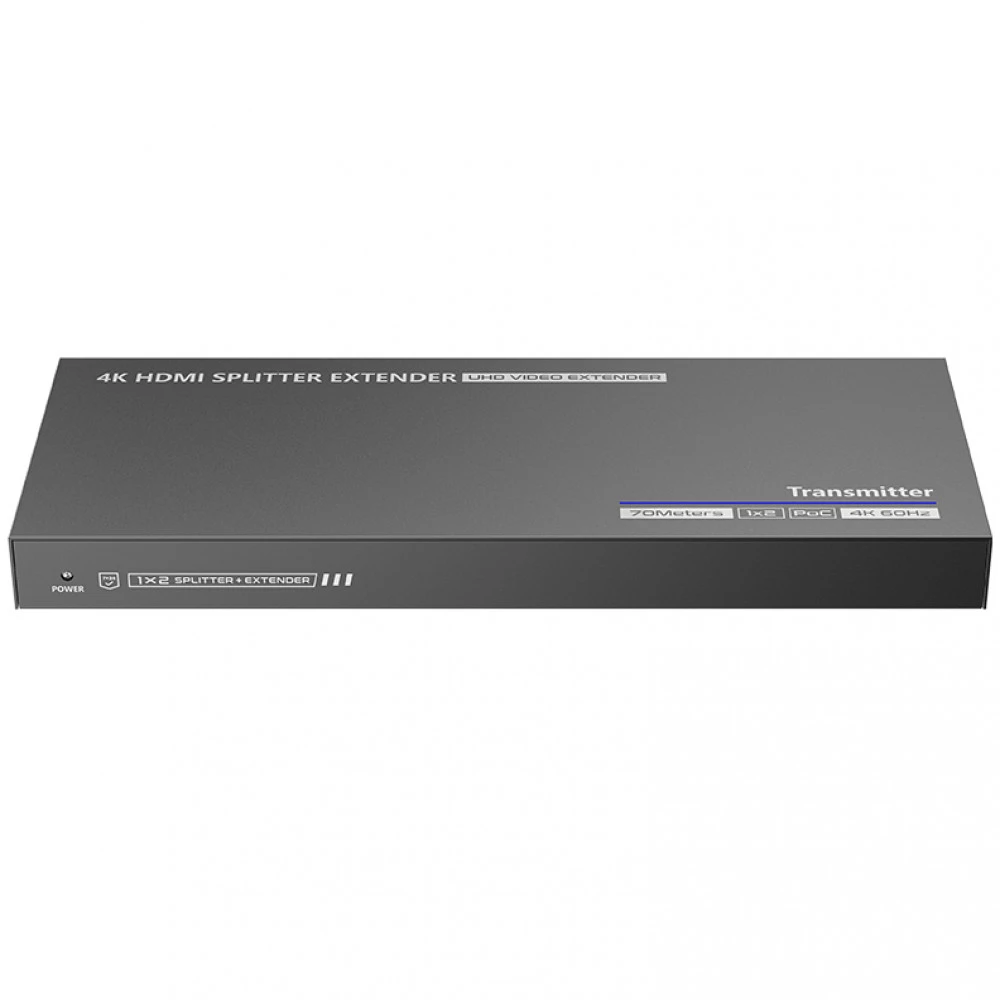 Сплиттер Lenkeng LKV822P-I 1x2 4K@60Hz, 70м — 2