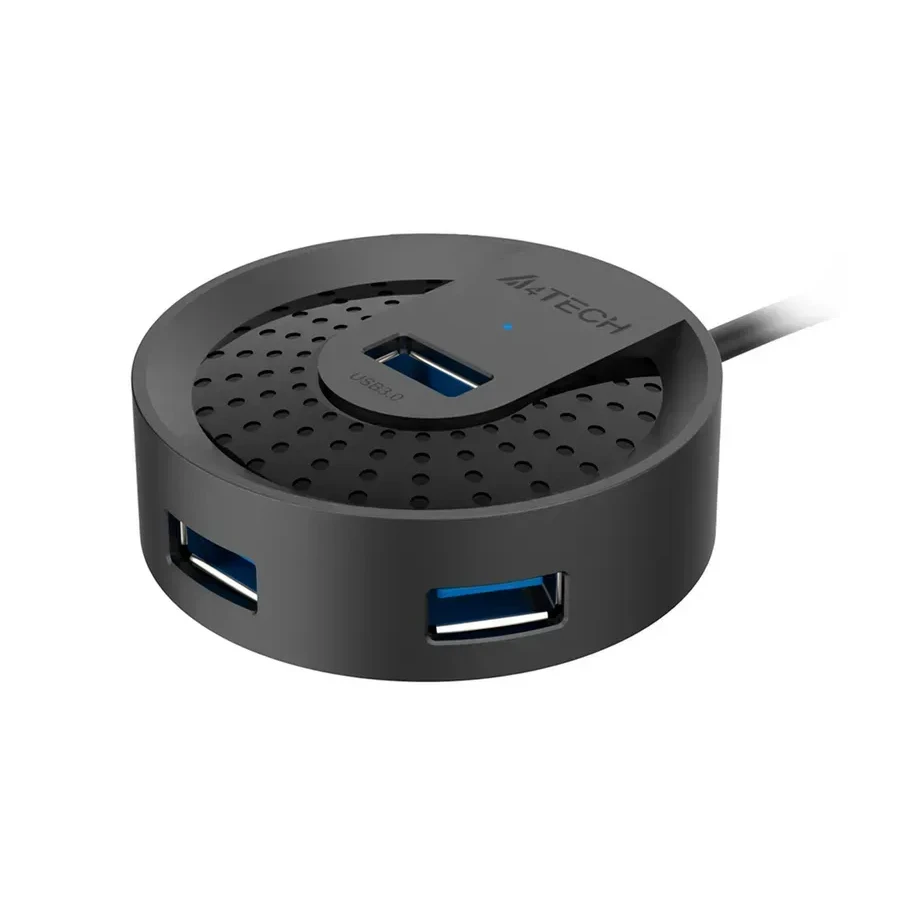 USB Хаб A4tech HUB-30-Black, USB 2.0, 4 порта