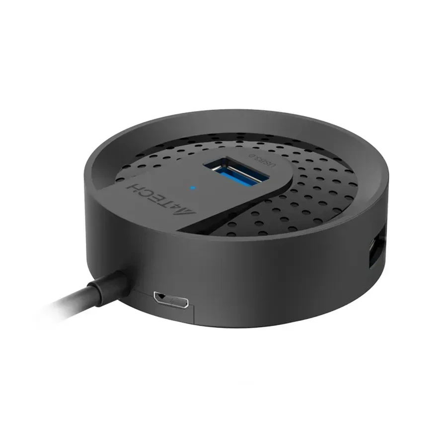 USB Хаб A4tech HUB-30-Black, USB 2.0, 4 порта — 3