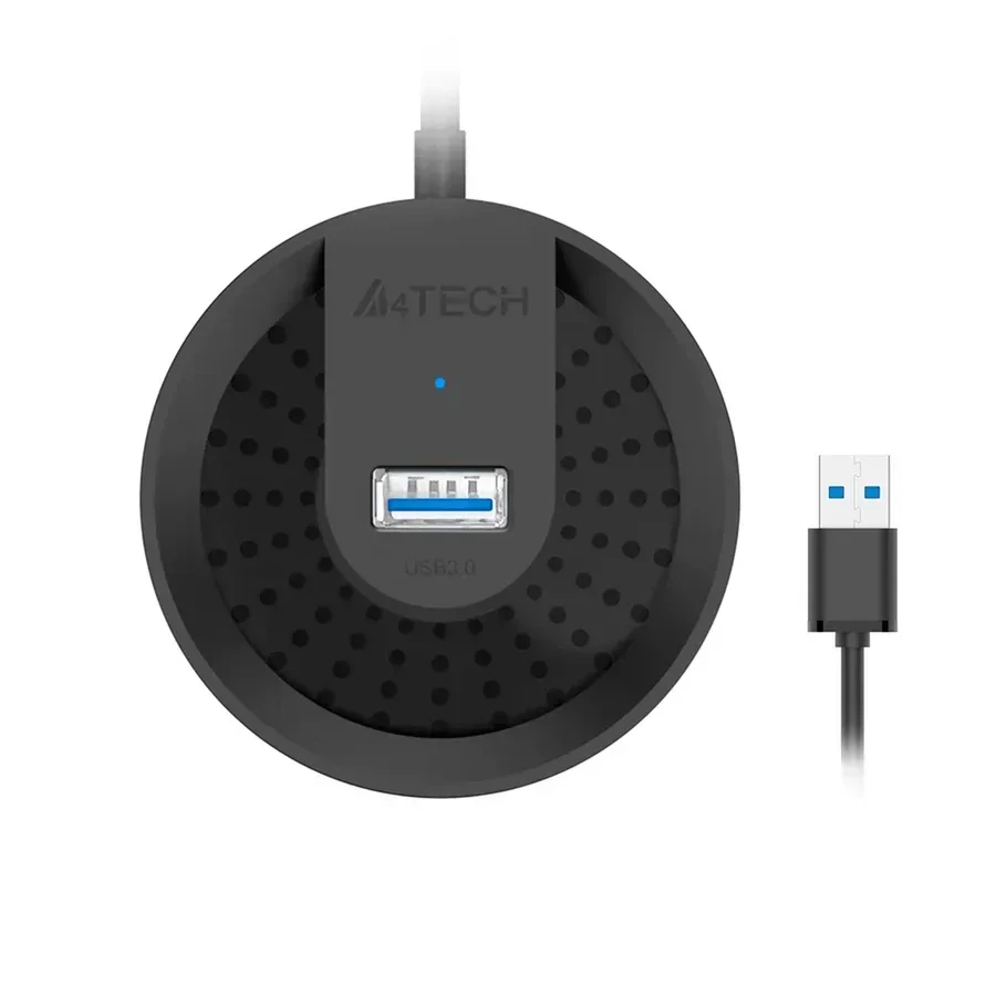 USB Хаб A4tech HUB-30-Black, USB 2.0, 4 порта — 4