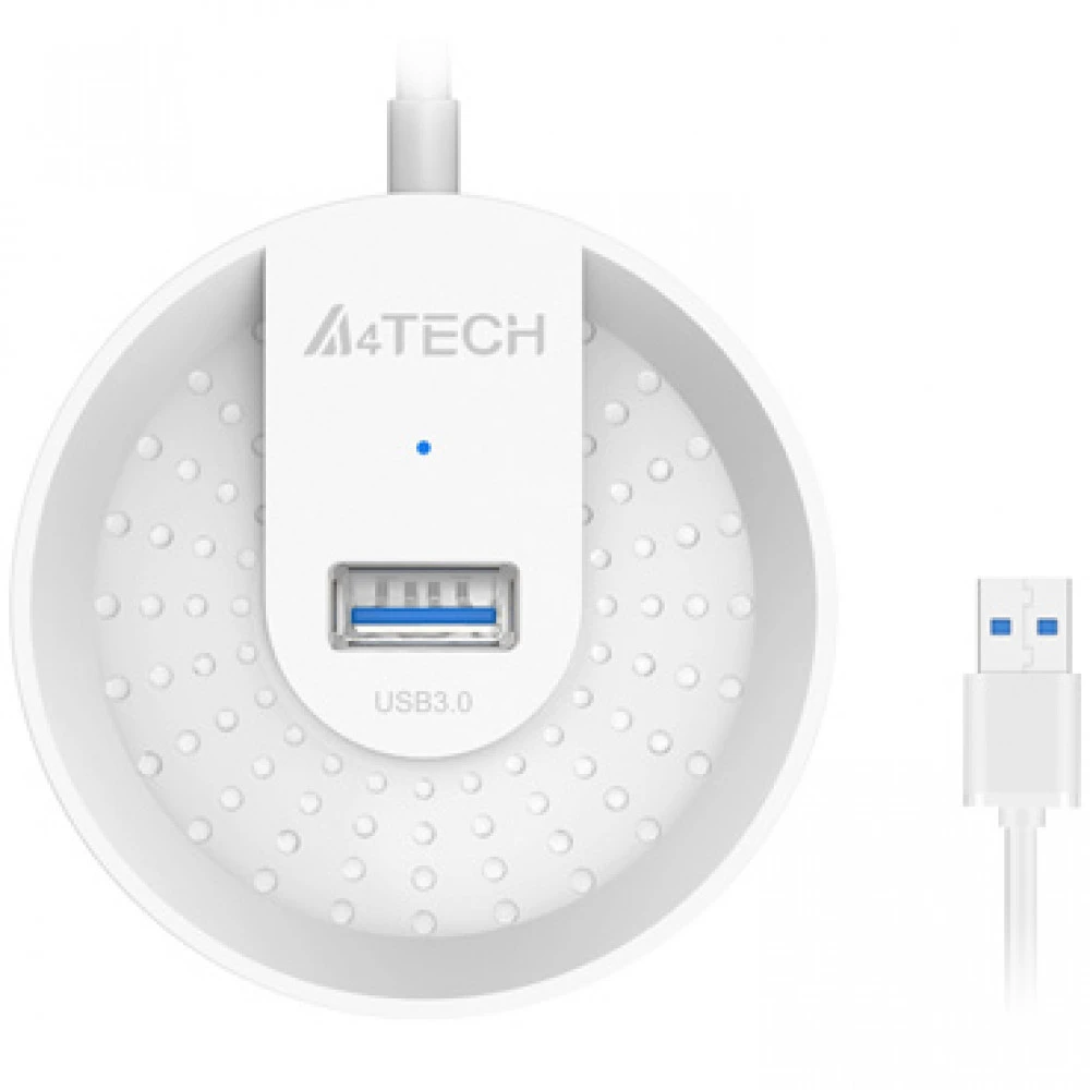 USB Хаб A4tech HUB-30-White, USB 2.0, 4 порта