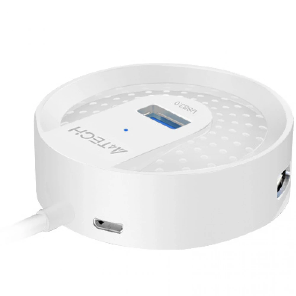 USB Хаб A4tech HUB-30-White, USB 2.0, 4 порта — 3