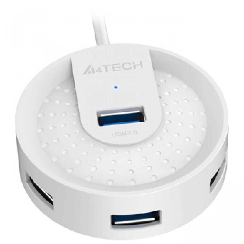 USB Хаб A4tech HUB-30-White, USB 2.0, 4 порта — 4