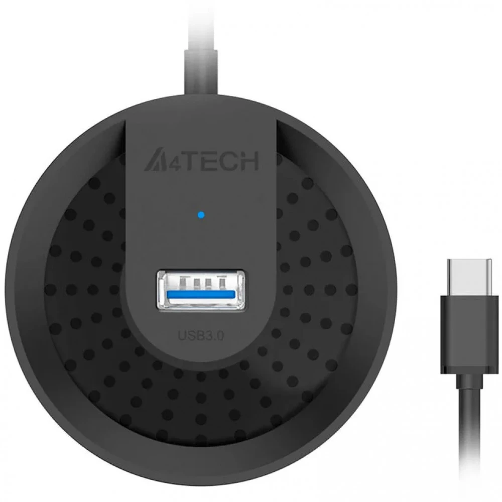 USB Хаб A4tech HUB-30C-Black, USB 2.0, 4 порта — 4
