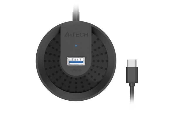 USB Хаб A4tech HUB-30C-Black, USB 2.0, 4 порта — 5