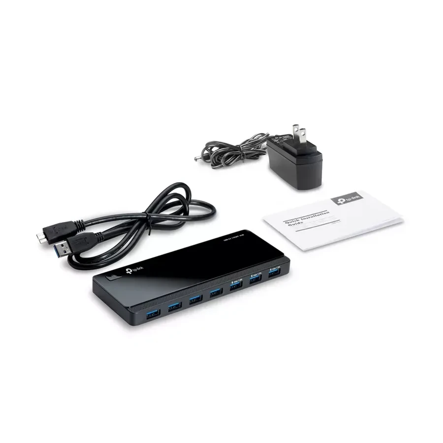 USB Хаб TP-Link UH700, USB 3.0, 7 портов, adapter — 2