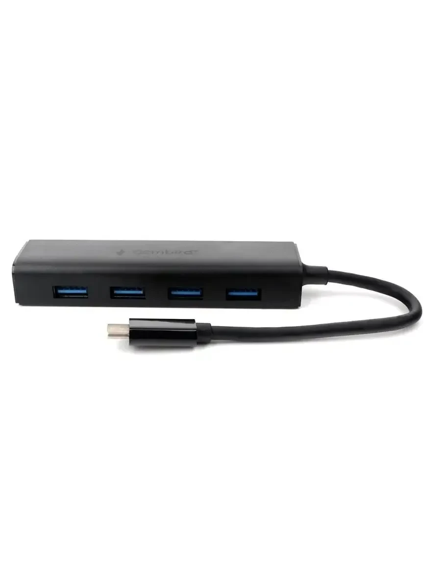 USB Hub Gembird UHB-C354, USB 3.0, 4 порта, чёрный — 2
