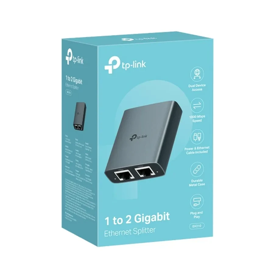 Сетевой развитвитель GbE с 1 на 2 порта Tp-Link EH210 — 4