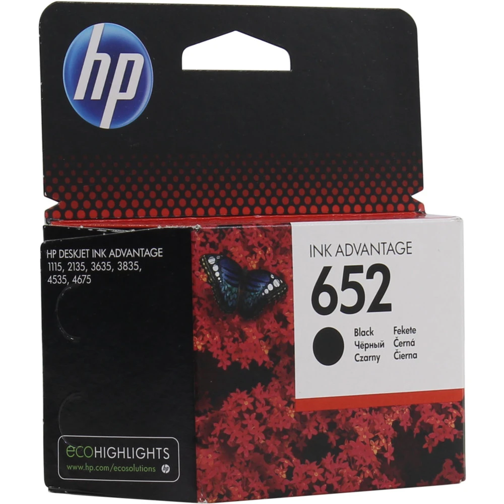 Картридж HP 652 чёрный для DeskJet IA, до 360 стр. — 5