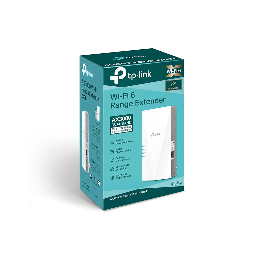 Усилитель Wi-Fi TP-Link RE700X, AX3000 — 3