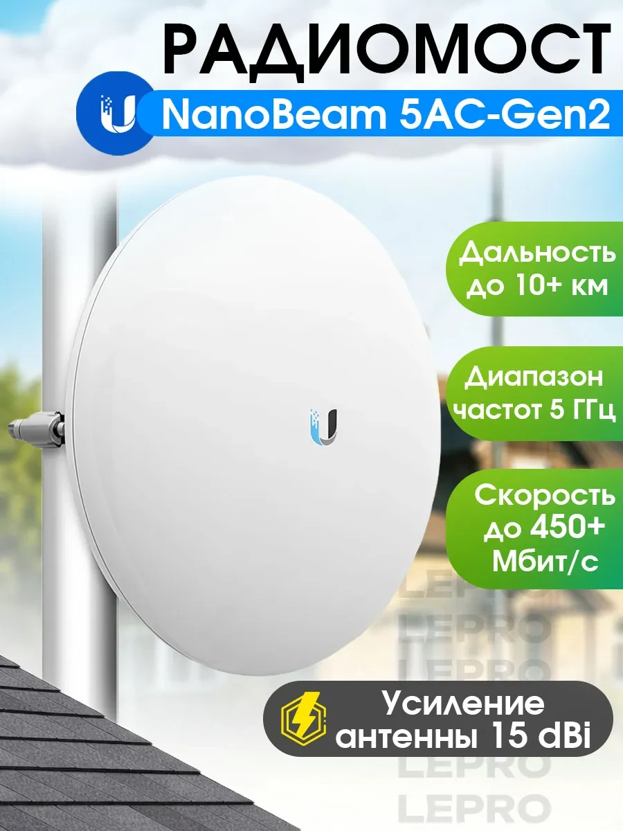 NanoBeam 5AC Gen2, 5GHz, EU — 2