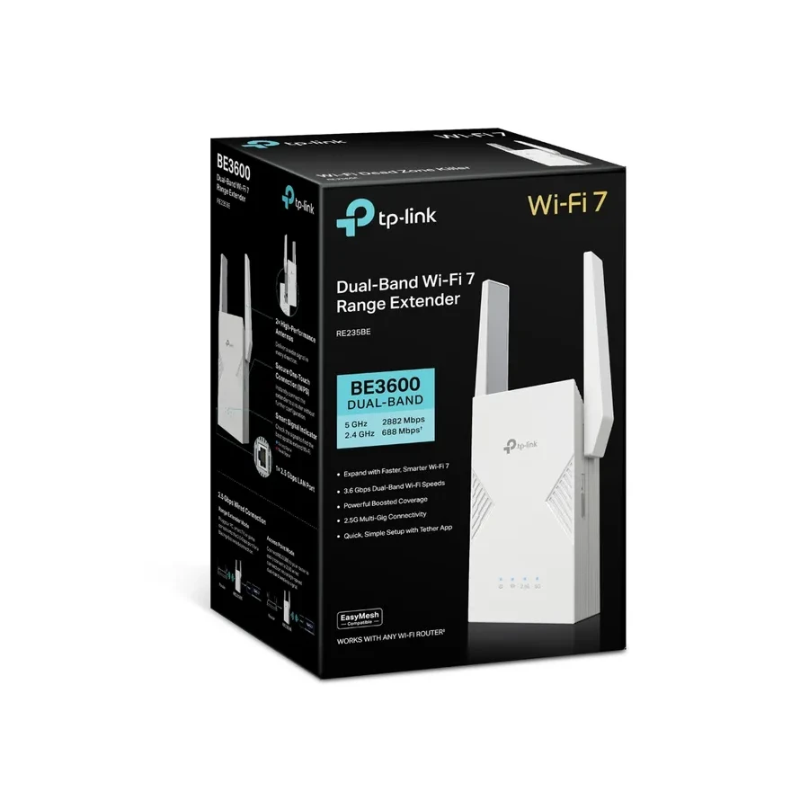 Усилитель Wi-Fi Tp-Link RE235BE, Wi-Fi 7 — 3