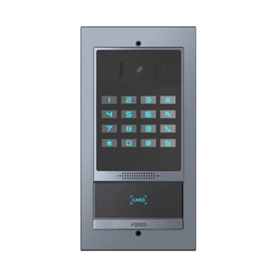 Вызывная панель Fanvil i64, SIP, видео 2 Мп, RFID, клавиатура с подсветкой, IP66, PoE