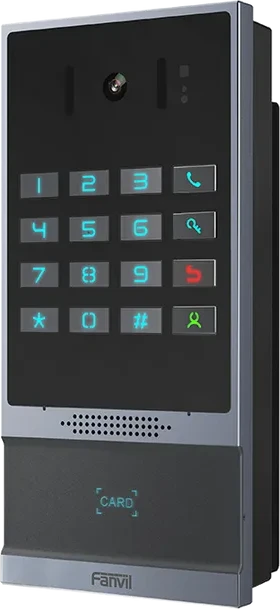 Вызывная панель Fanvil i64, SIP, видео 2 Мп, RFID, клавиатура с подсветкой, IP66, PoE — 2
