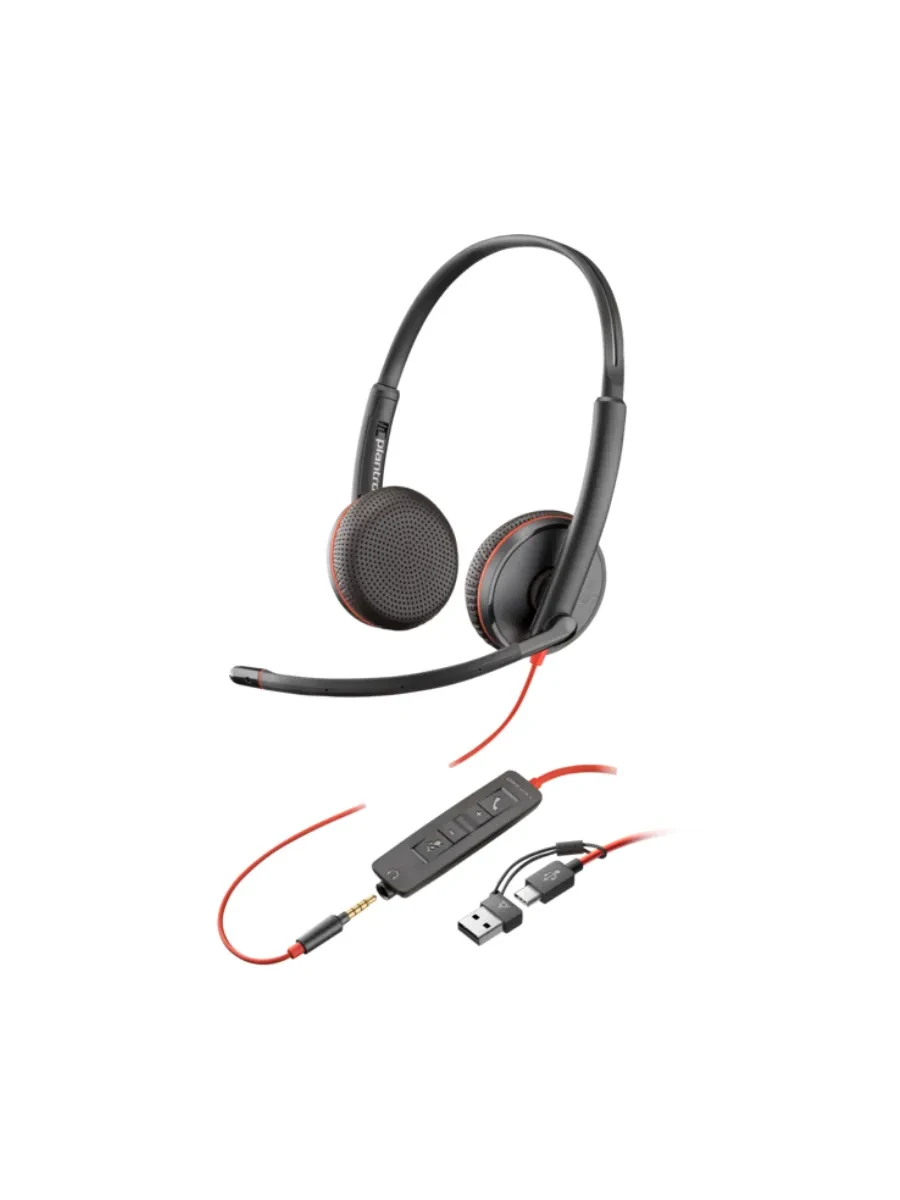 Гарнитура Poly BW 3225 USB-C, стерео, адаптер