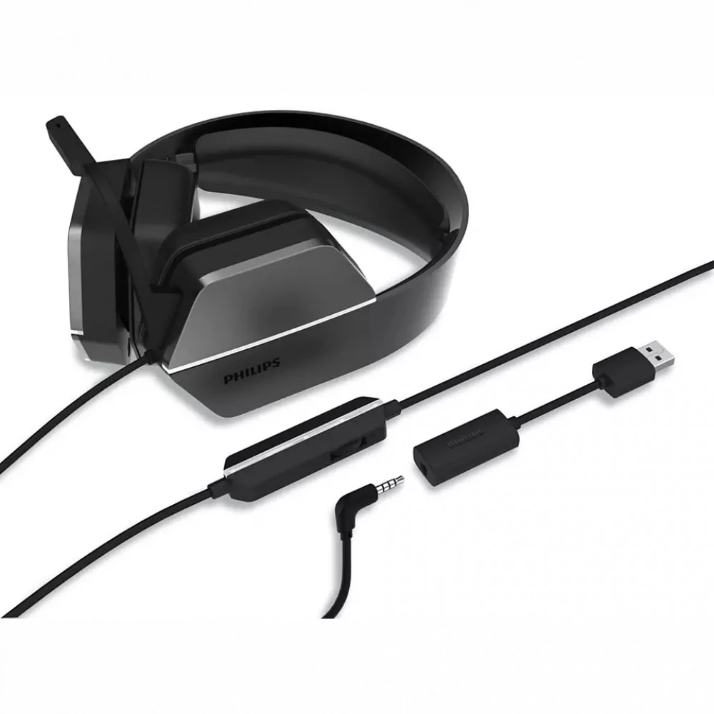 Наушники PHILIPS TAG4106BK, 50mm, 3.5mm, 1.8m — 3
