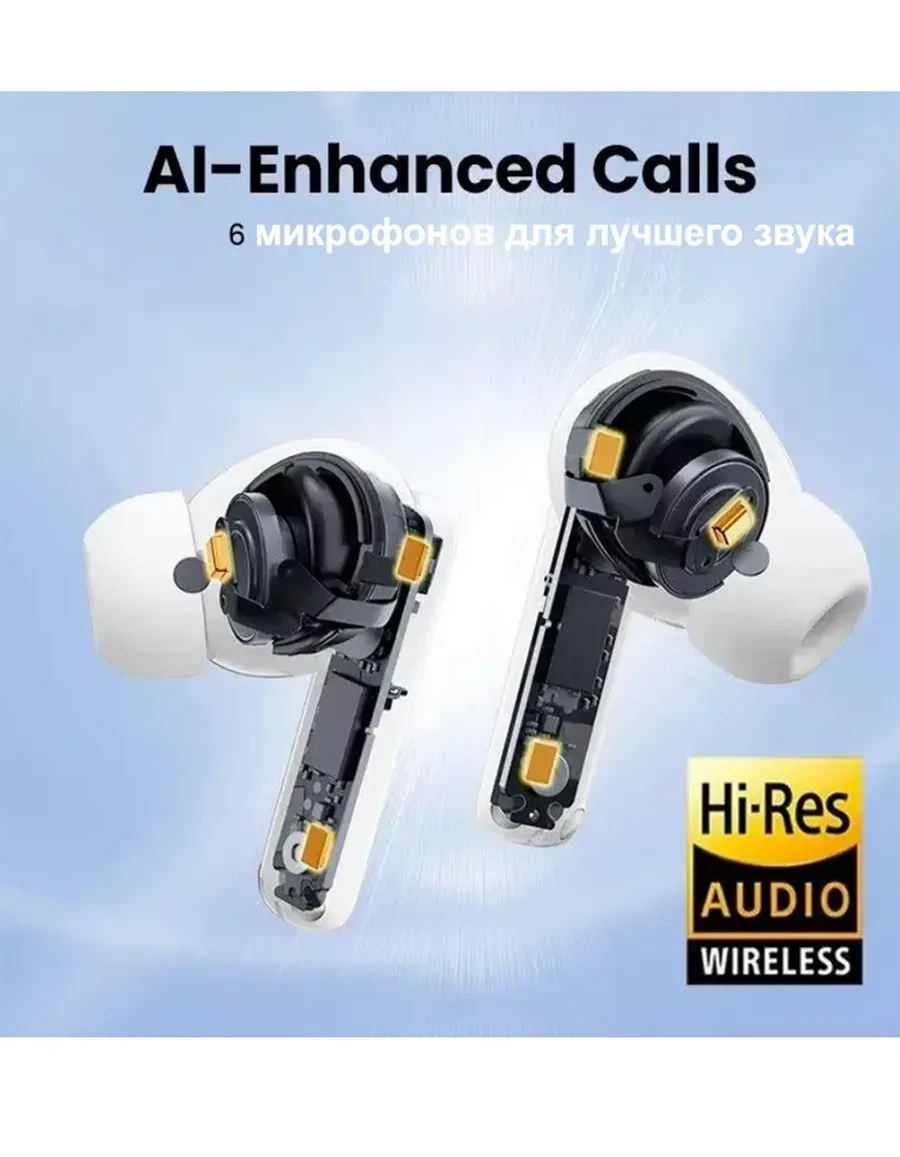 Наушники Ugreen HiTune T6, ANC, белые — 3