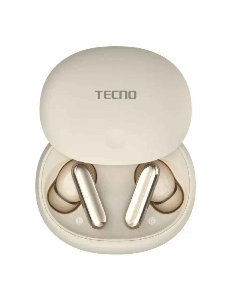 Беспроводные наушники TECNO True 1 Air TU01, Bluetooth 5.4, Type-C, белые — 2