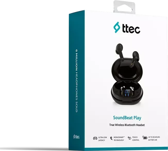 ttec SoundBeat Play TWS наушники, чёрные — 5