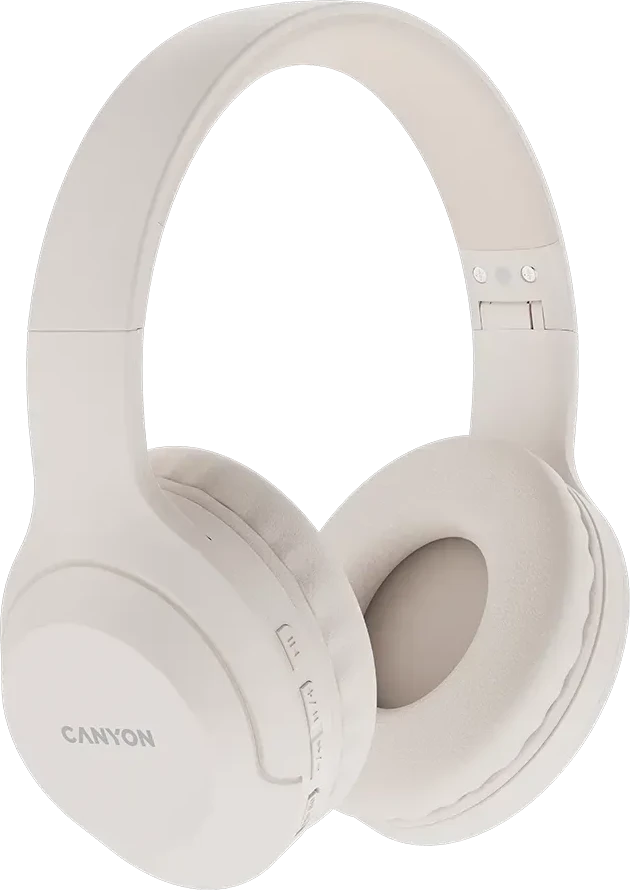 Наушники CANYON BTHS-3, Bluetooth, бежевые