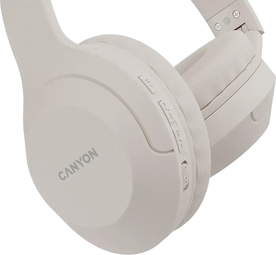 Наушники CANYON BTHS-3, Bluetooth, бежевые — 4