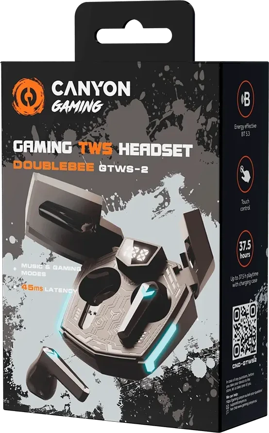 CANYON Headset Doublebee GTWS-2 Gaming, чёрный — 5