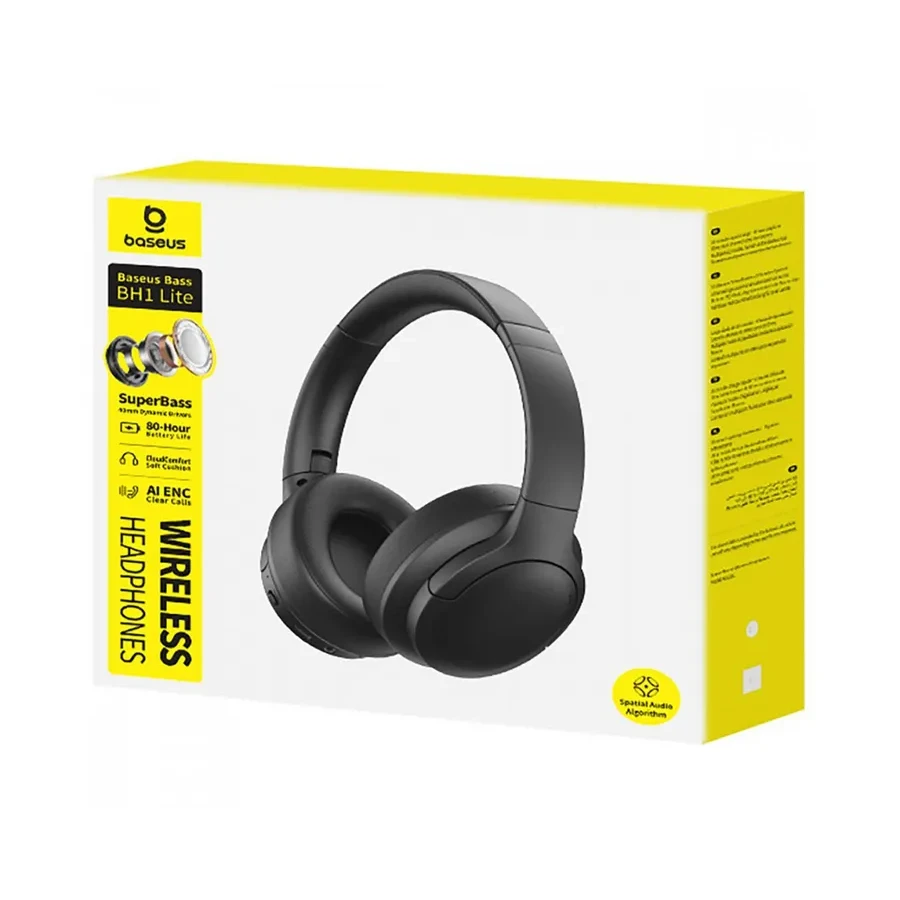 Наушники Baseus Bass BH1 Lite, чёрные — 2
