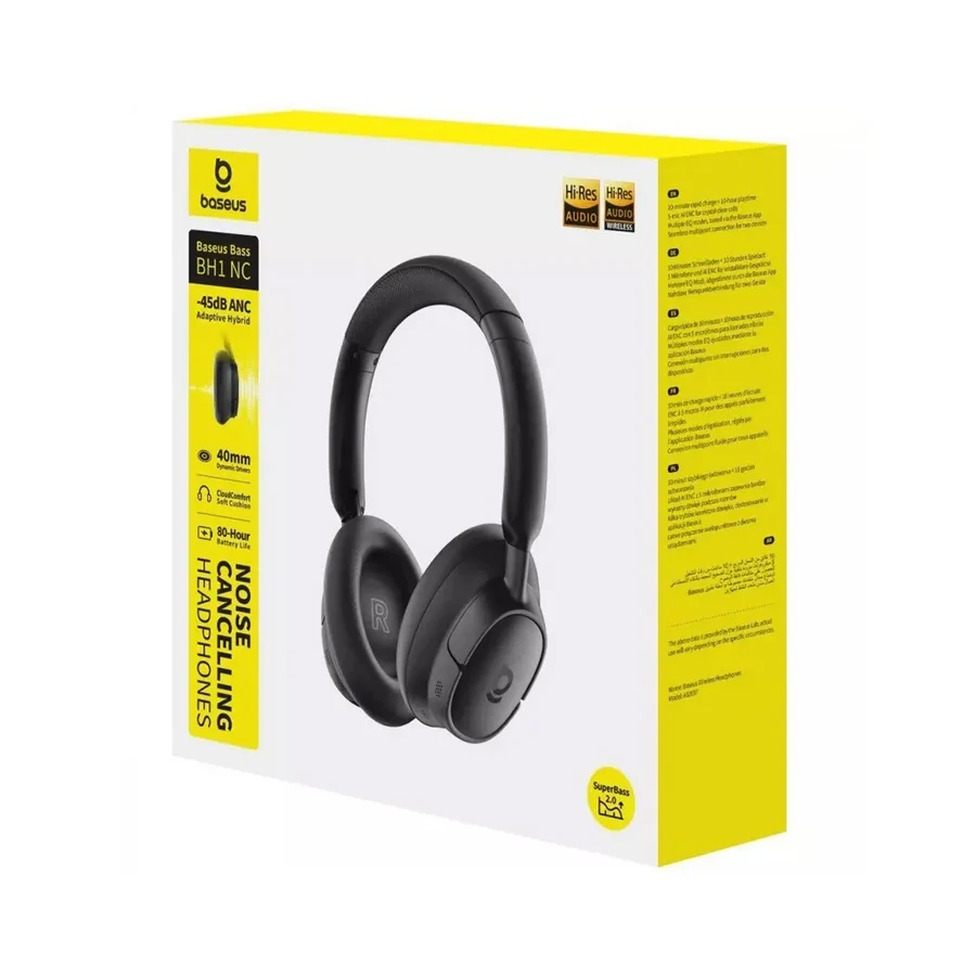 Наушники Baseus Bass BH1 NC, чёрные — 3