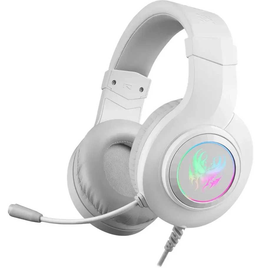 Игровые наушники Defender Ghost LED, белый