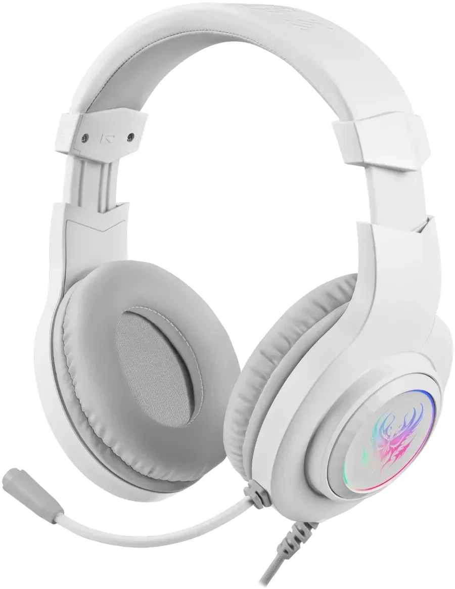 Игровые наушники Defender Ghost LED, белый — 3