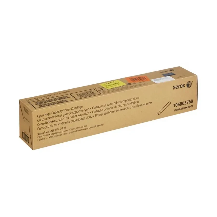 Тонер-картридж Xerox 106R03768, голубой, 10100 стр