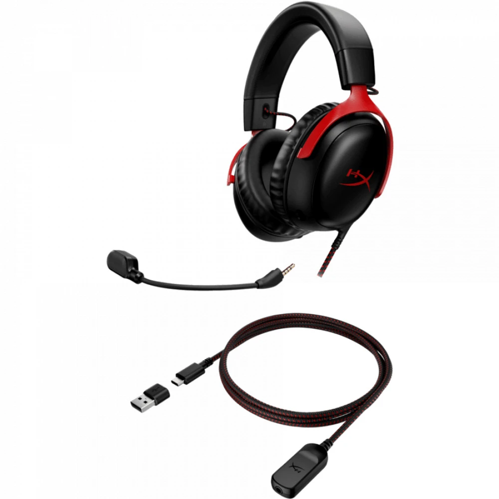 Игровые наушники HyperX Cloud III, красный — 3
