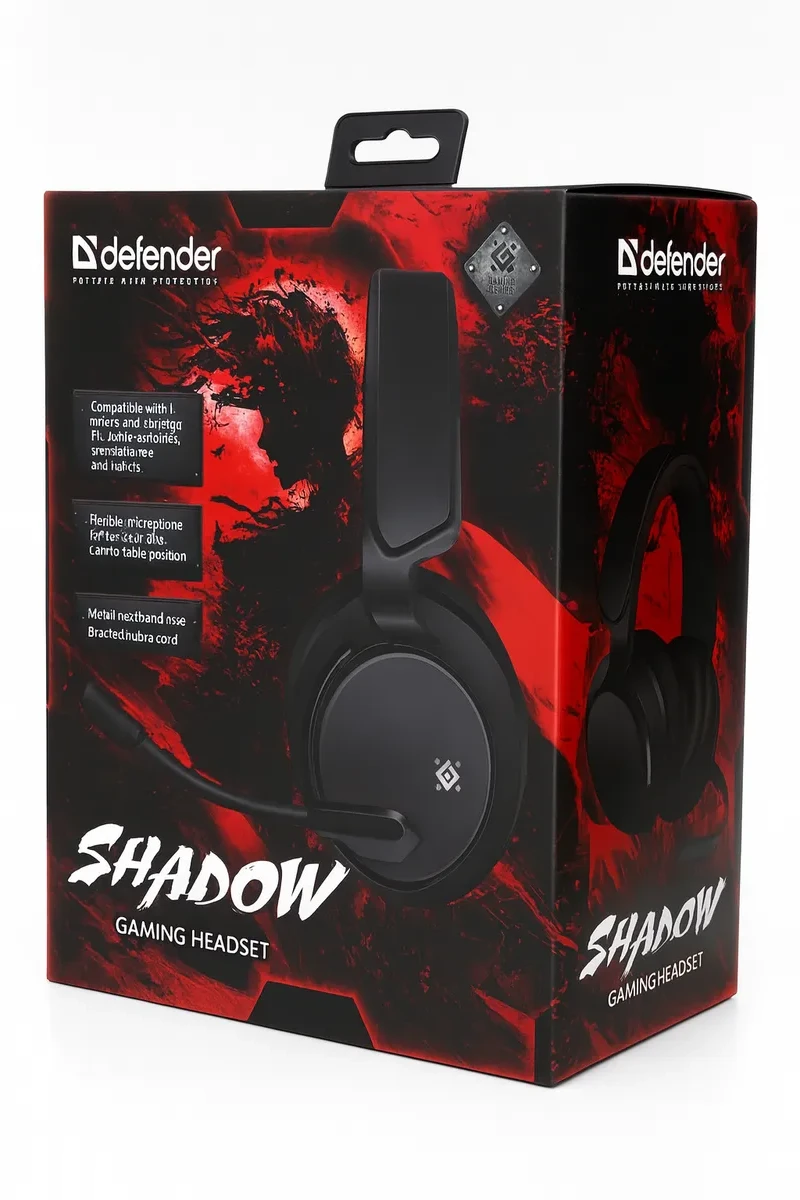 Проводные наушники Defender Shadow, черный — 2