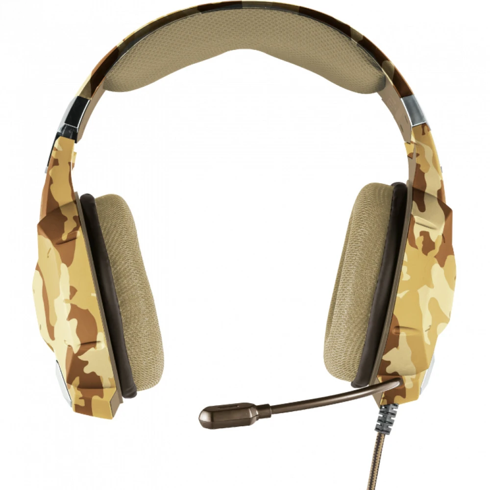 Наушники игровые Trust GXT 322D CARUS, пустынный камуфляж — 3