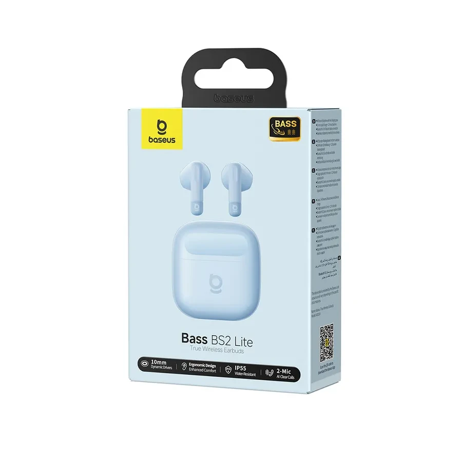 Наушники Baseus Bass BS2 Lite Earbuds Galaxy Blue (A0010A05) — 3