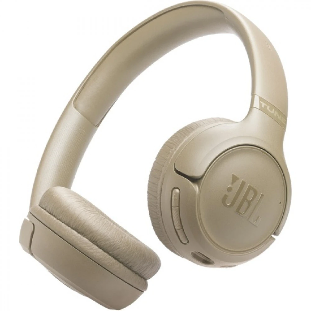 Беспроводные накладные наушники JBL Tune 530BT Pure Bass multipoint бежевые — 4