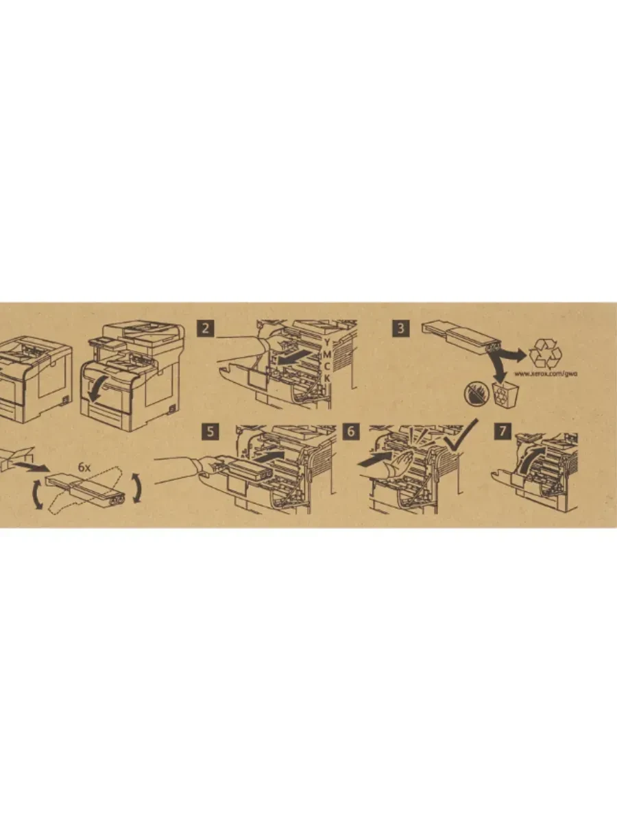 Тонер-картридж Xerox 106R03509, жёлтый, 2500 стр — 2