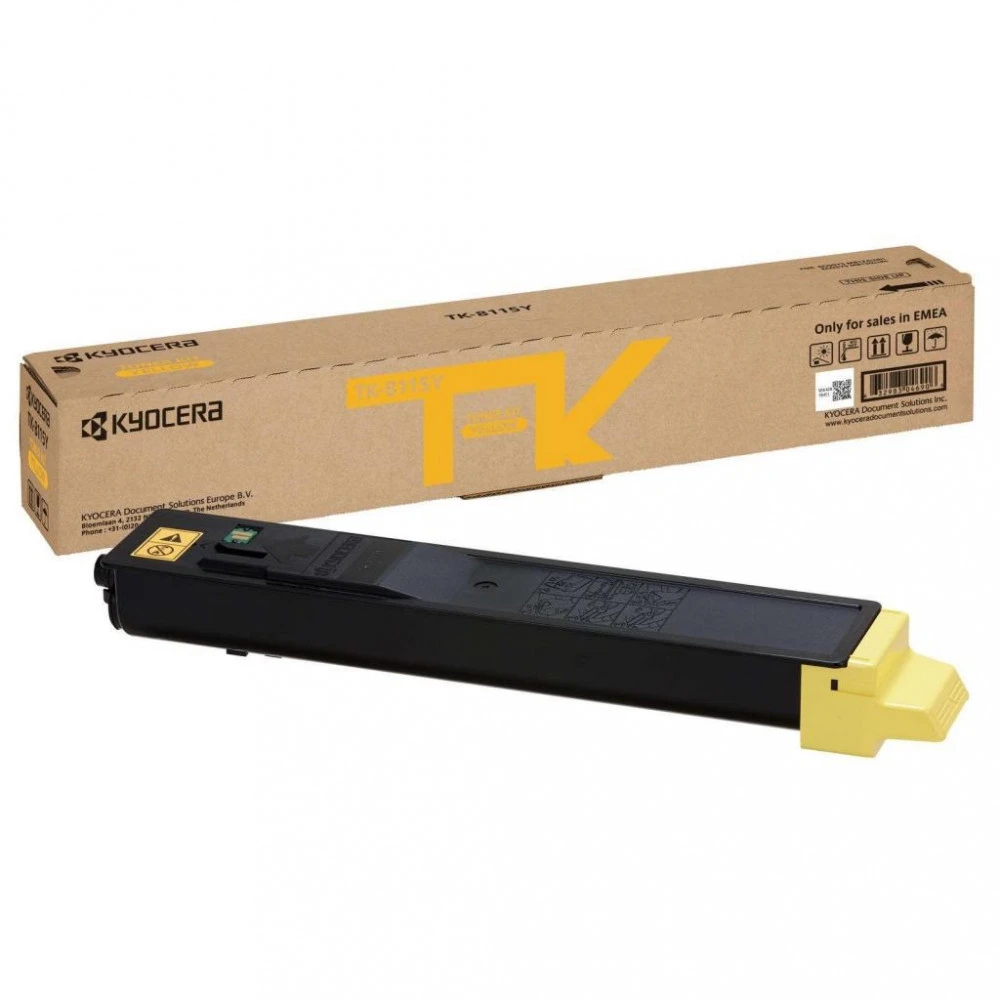 Тонер-картридж Kyocera TK-8115Y, 6000 стр, жёлтый — 2