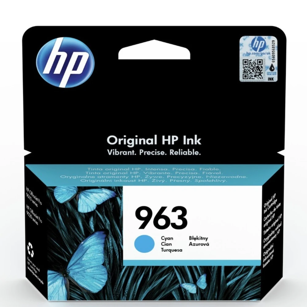 Картридж HP 963 голубой для OfficeJet Pro 9010/9020 series — 4